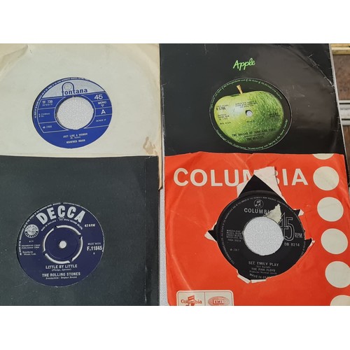 48 - Large collection of 45 singles to include The Rolling Stones, Electric Light Orchestra and The Beatl... 