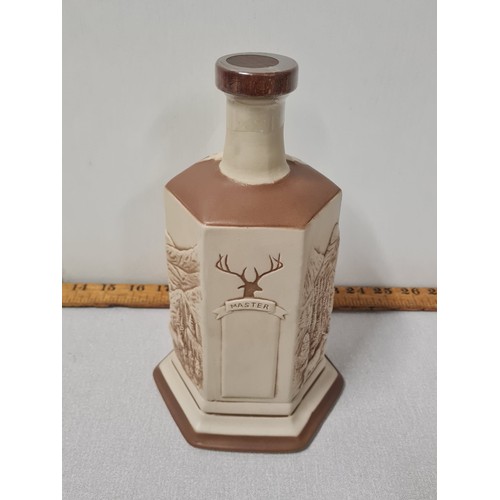 54 - R. Carmichael and Sons Supreme Master Scotch whisky aged 28 years in ceramic decanter. Full and seal... 