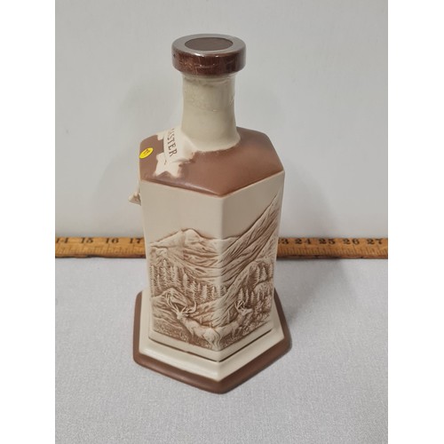 54 - R. Carmichael and Sons Supreme Master Scotch whisky aged 28 years in ceramic decanter. Full and seal... 