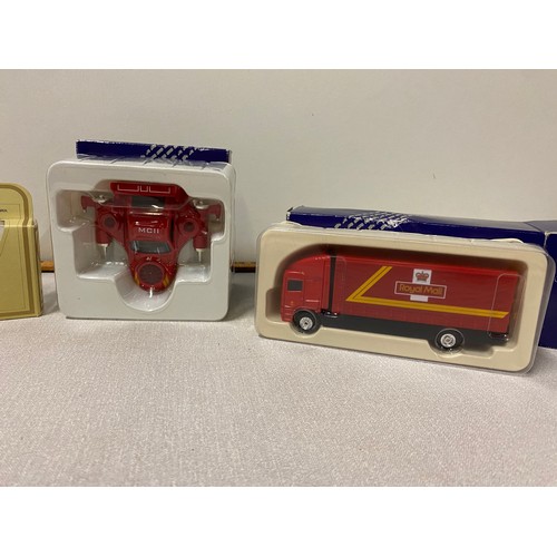 69 - 3 x Corgi Royal Mail Millennium Collection models along with Matchbox Model of yesteryear.