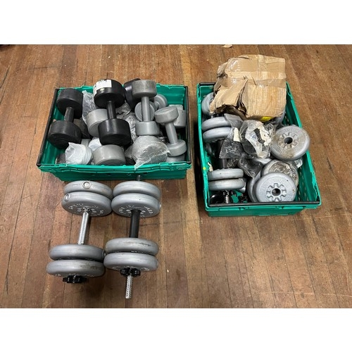 390 - York weights and dumbbells.