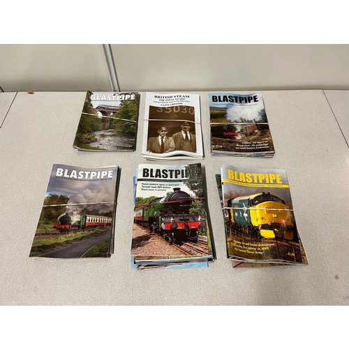 437 - Collection of Blastpipe train magazines.