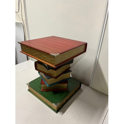 162 - Stacked books side table.
42cm h x 33cm w x 33cm d