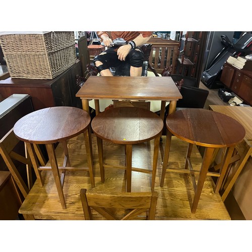 222 - Set of 4 mid century nesting tables.