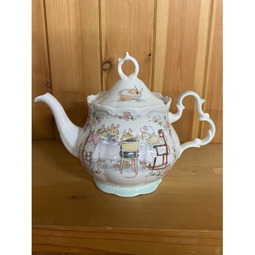 10 - Vintage Royal Doulton Bramley Hedge Tea Service Teapot and Milk Jug