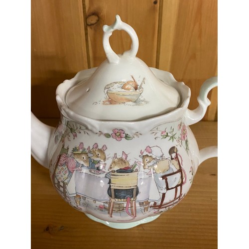 10 - Vintage Royal Doulton Bramley Hedge Tea Service Teapot and Milk Jug