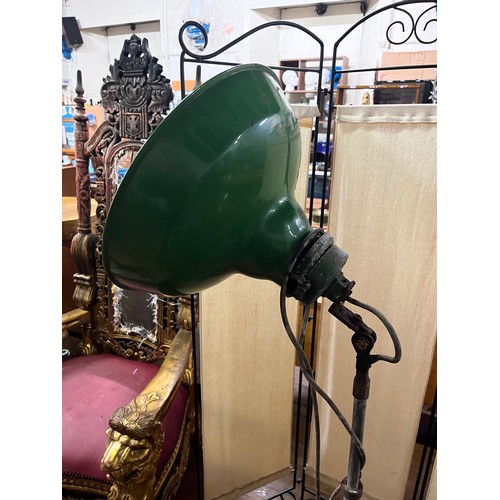 5 - Vintage British Made Wardle industrial floor lamps.