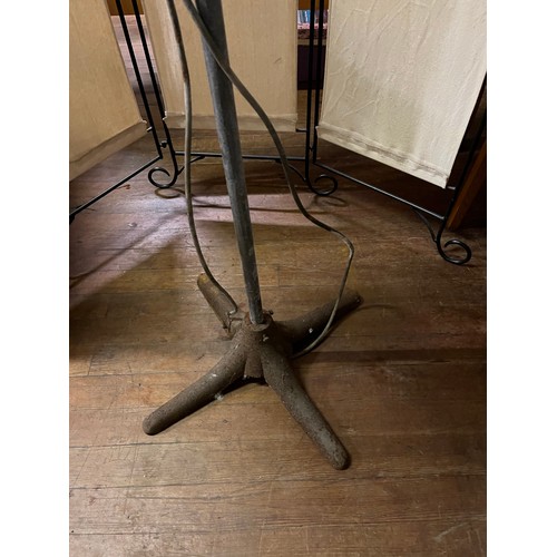 5 - Vintage British Made Wardle industrial floor lamps.