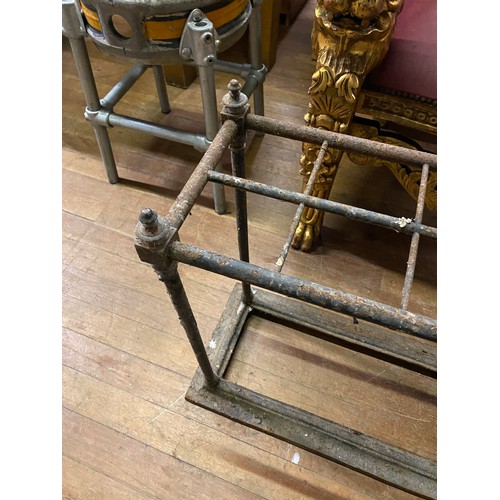 25 - Antique Victorian cast iron stick stand.
100cm x 63cm