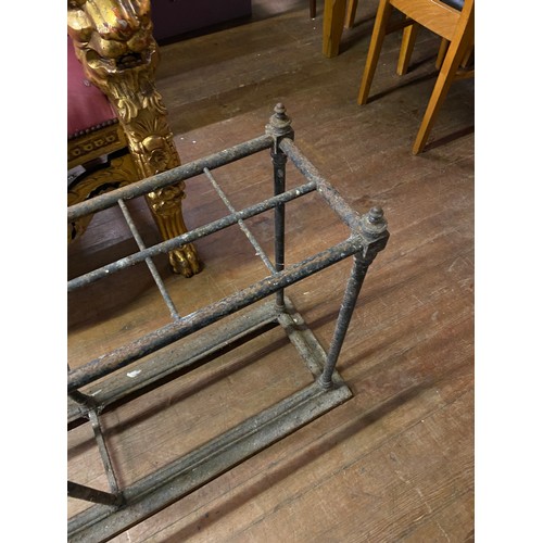 25 - Antique Victorian cast iron stick stand.
100cm x 63cm