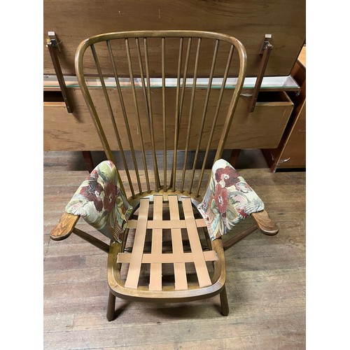 45 - ercol golden dawn armchair with floral upholstery