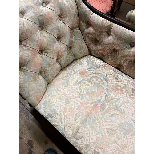 62 - small floral upholstered chaise lounge
135cm x 72cm