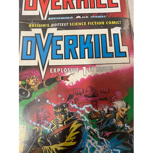 186 - Collection of Overkill Marvel comics to include 1st issue.