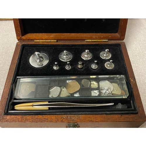 139 - J W Towers & co ltd, Widnes, boxed apothecary scales.