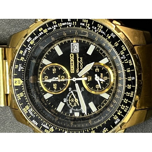 222D - Gents Seiko chronograph 100m watch.