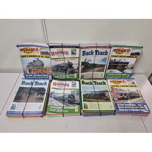 556 - Qty of Railway magazines - Back Track, Steam World and British Railways.