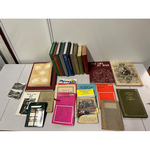 580 - Selection of vintage books and maps etc.