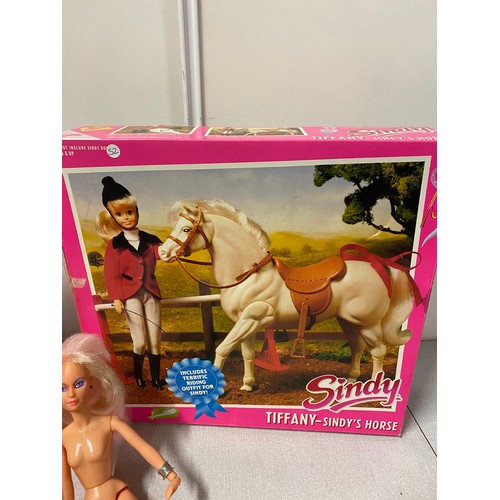 304 - Boxed Wet n Wild Barbie sun rider with accessories along with boxed Sindy Tiffany Sindy's horse & Je... 