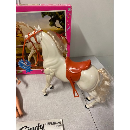 304 - Boxed Wet n Wild Barbie sun rider with accessories along with boxed Sindy Tiffany Sindy's horse & Je... 