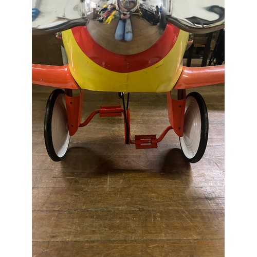 80 - Syot Noddy tin plate Ride on pedal aeroplane.