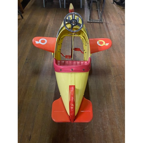 80 - Syot Noddy tin plate Ride on pedal aeroplane.