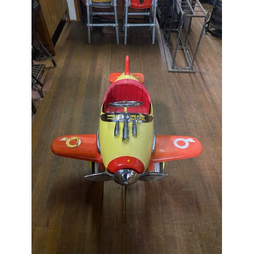 80 - Syot Noddy tin plate Ride on pedal aeroplane.