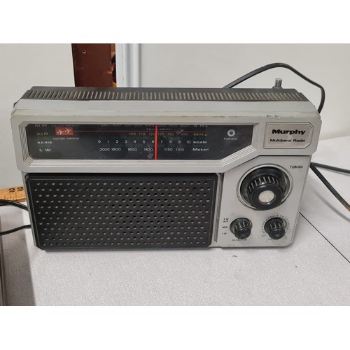 66 - Computer Compatible Triumph cassette player, Escort radio and Murphy Multiband Radio.