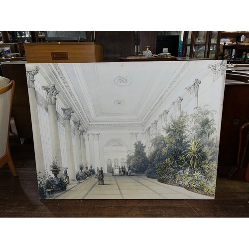 312 - Large canvas of botanical gardens.
141cm x 107cm