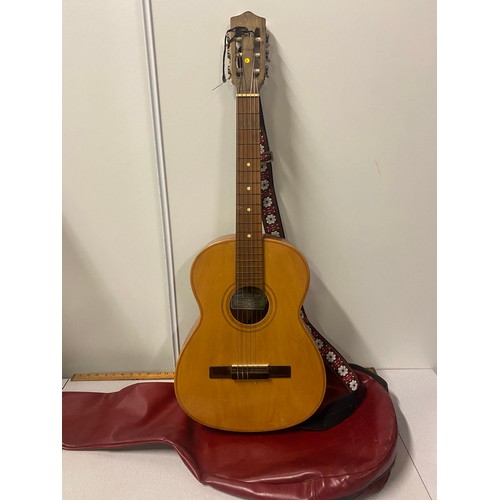 313 - Vintage Spanish guitar and case.