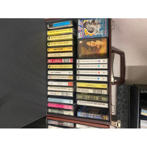 3 Cases Of Vintage Music Cassettes.