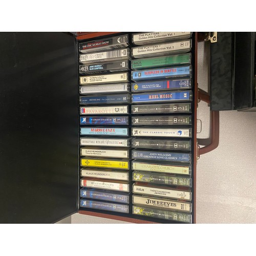 314 - 3 cases of vintage music cassettes.