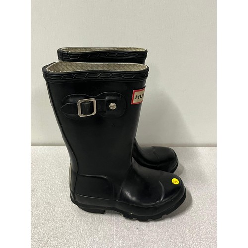 191 - Pair of kids Hunter Wellingtons - size E