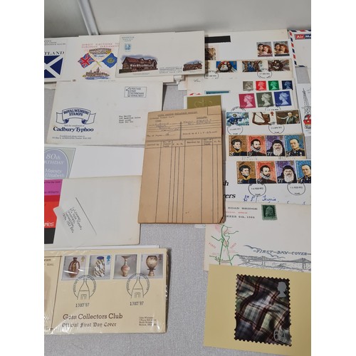 229 - Large collection of first day covers and stamp book.
(4)