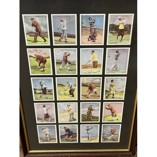 236 - Framed Golfing print 