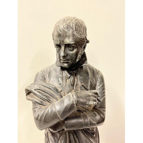 253 - large spelter figure of Sir Walter Scott.
50cm