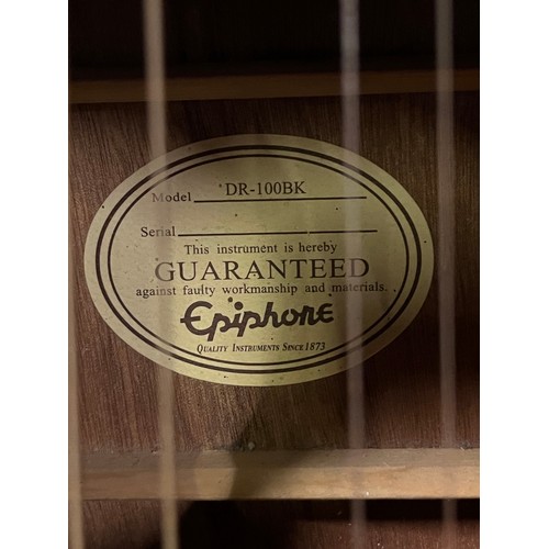 5 - Epiphone acoustic guitar model - DR-100BK