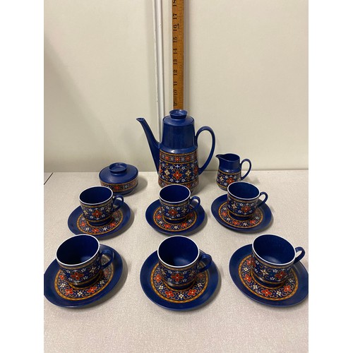 16 - Vintage mid century German Winterling Bavarian 15 piece coffee set.