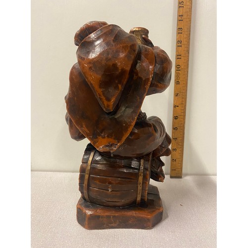 212 - Large Resin drunken Monk ornament.