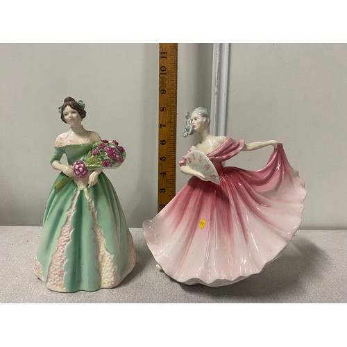 269 - 2 Royal Doulton figurines - Happy Birthday and Elaine.