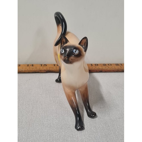 24 - Royal Doulton Siamese cat.
16cm x 13cm