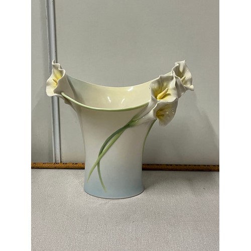 28 - Large Franz porcelain Calla Lily vase.
approx 30cm