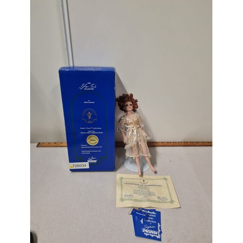 271 - Sheena Easton Angels touch collectables from the Seymour Mann series porcelain doll with original bo... 