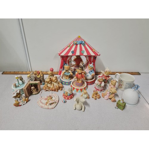 105 - Collection of Cherished Teddies ornaments and Lladro bell etc.