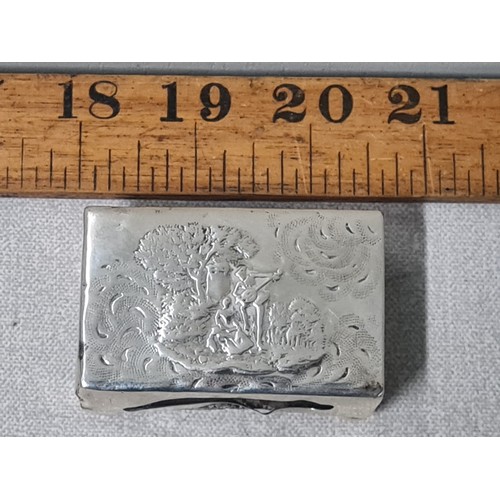 136 - silver hallmarked matchbox holder