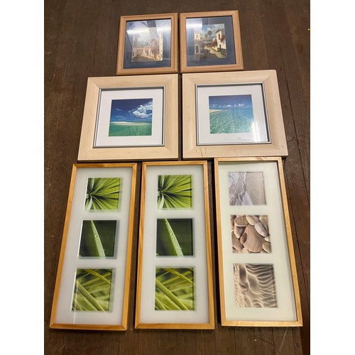 168 - selection of 7 framed pictures