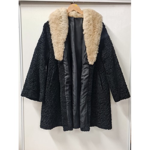 154 - 1950's Persian Lister lambs wool coat.