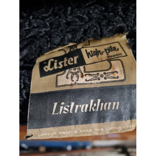 154 - 1950's Persian Lister lambs wool coat.