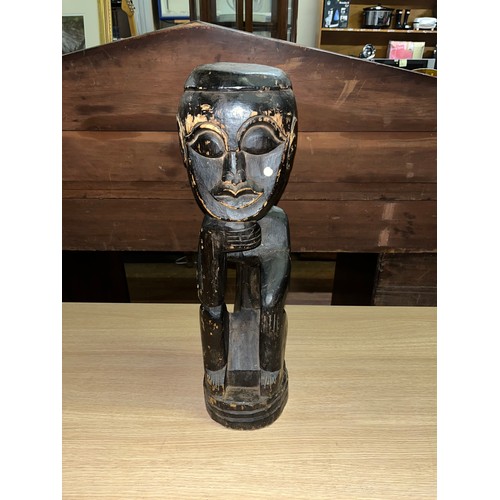 151 - Vintage Carved African tribal statue.
60cm h
