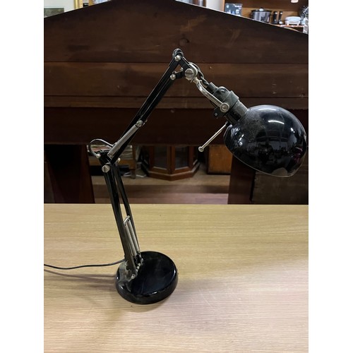 42 - Black posable work/desk lamp.