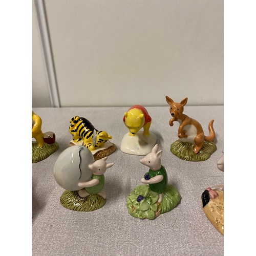 66 - Collection of 10 Royal Doulton Winnie The Pooh collection figurines.